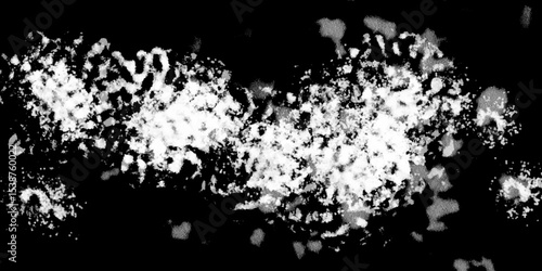 Snowflakes on dark background. white icy snowflakes isolated on black background, natural background. white crystalline powder on a black background. sugar dust. texture, pattern and clipping.