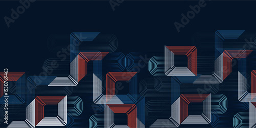 Hand drawn abstract seamless pattern, geometric background, simple style - great for textiles, banners, wallpapers, wrapping - vector design