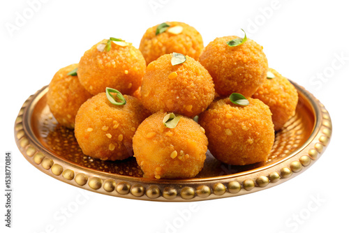 Authentic indian laddu dessert