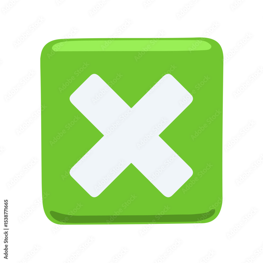 Obraz premium Negative Squared Cross