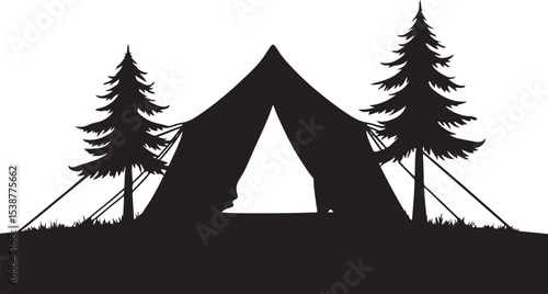 Wilderness Watch: Bear in the Mountain Pines  bear, forest, wild animal,  vector bundle