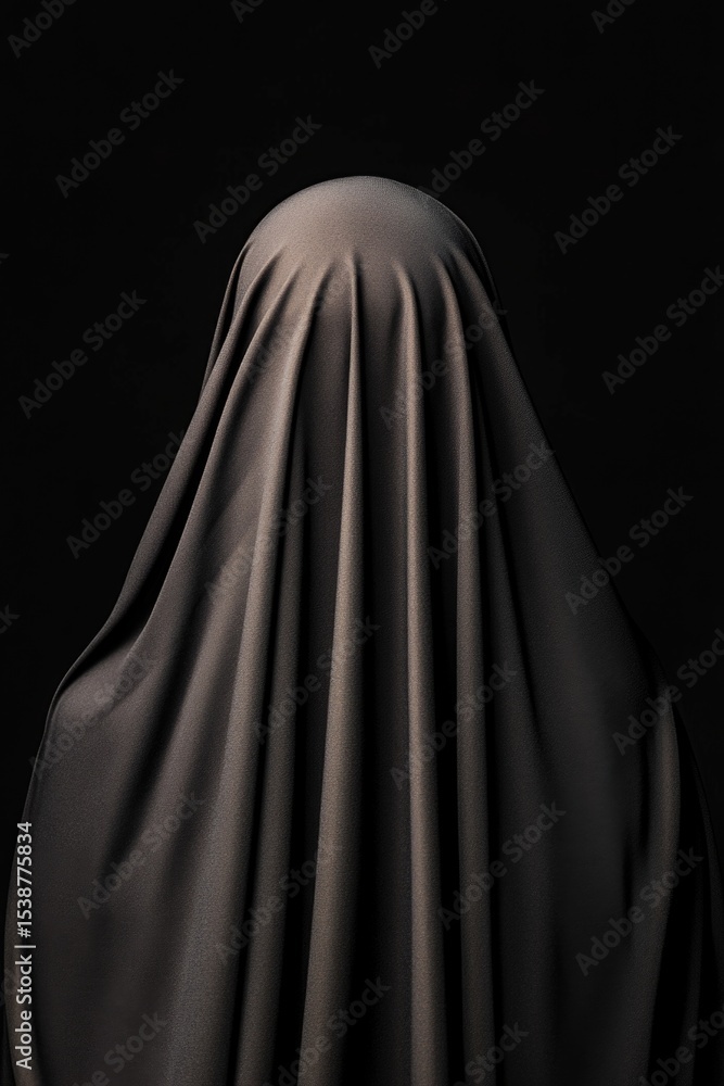 Hijabi woman in black burka Hijabi woman in black burka