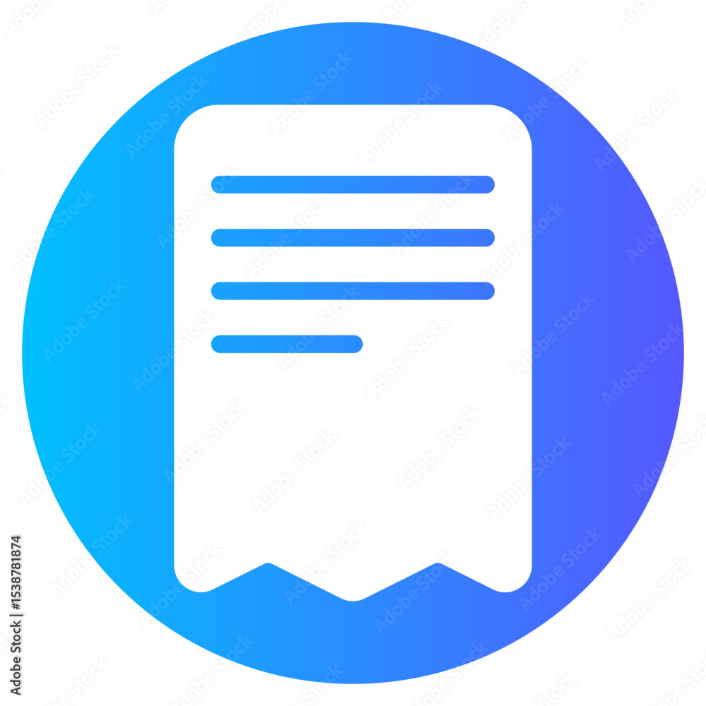 invoice gradient icon invoice gradient icon