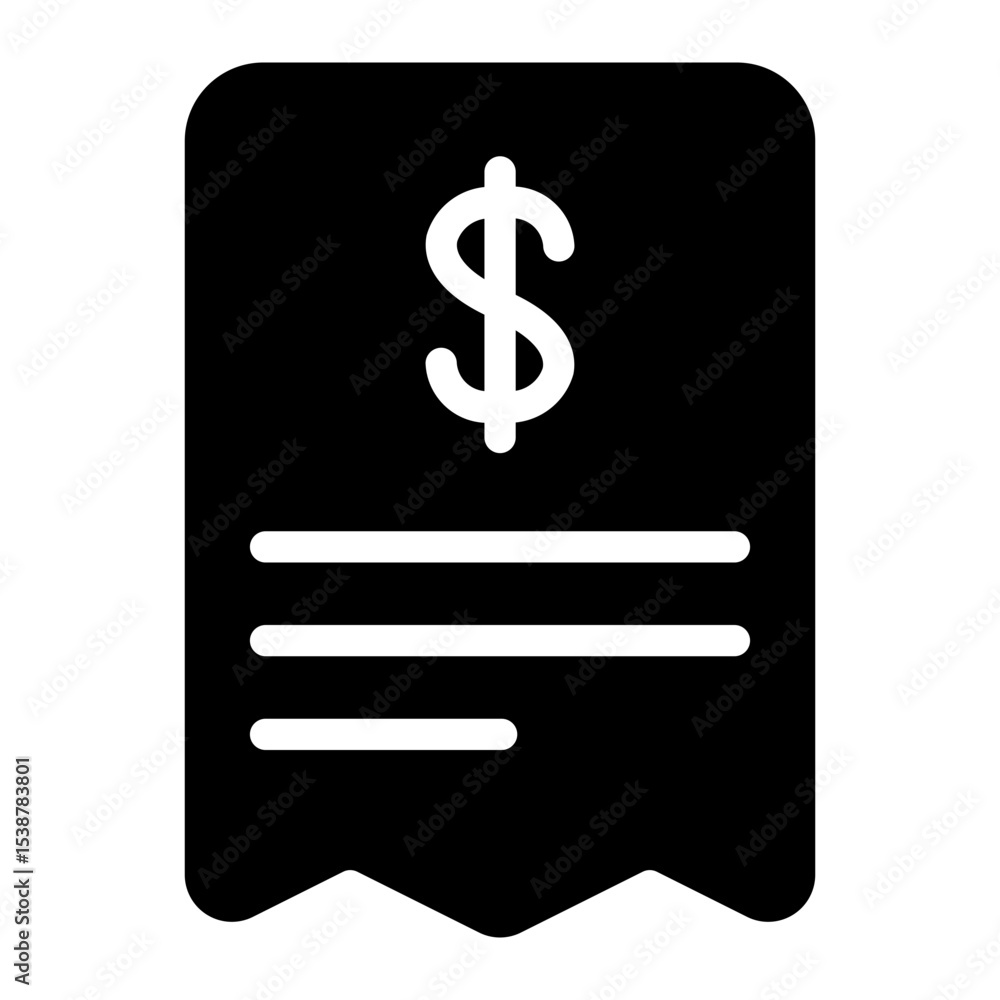 invoice glyph icon invoice glyph icon