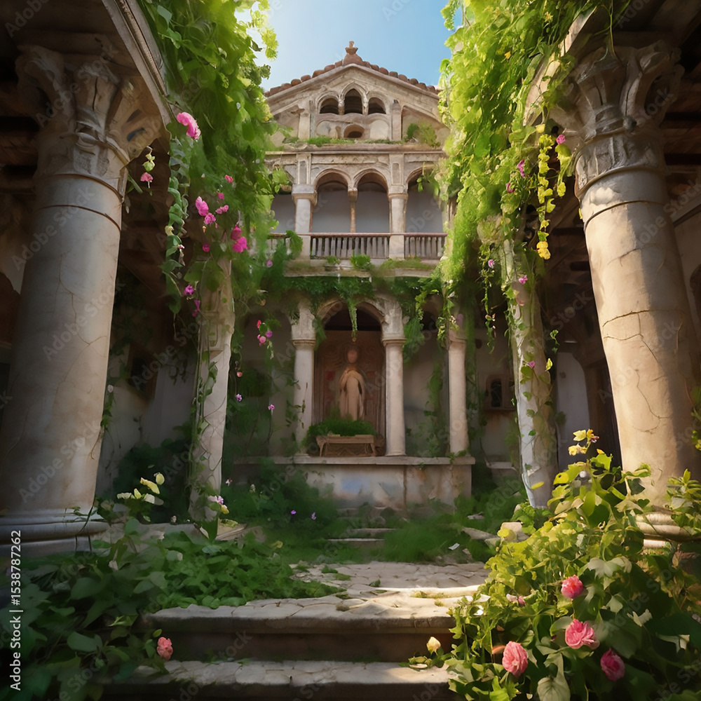 Fototapeta premium old house in the old town