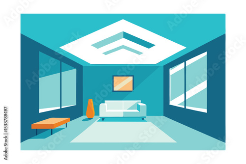Modern Minimalist Living Room Interior Design  A Clean and Spacious Room Concept