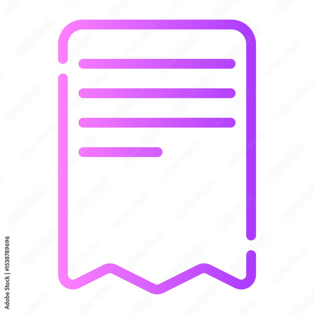 invoice gradient icon invoice gradient icon