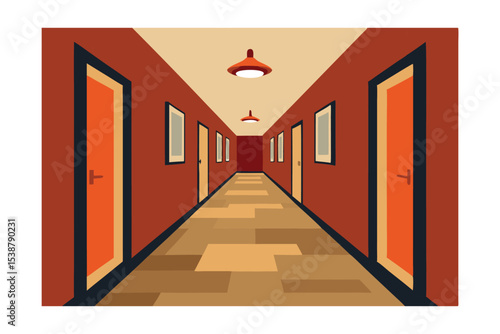 Intriguing Hallway A Glimpse into Architectural Design and Spatial Depth
