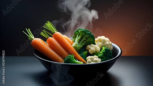 fresh vegetables on a wooden table