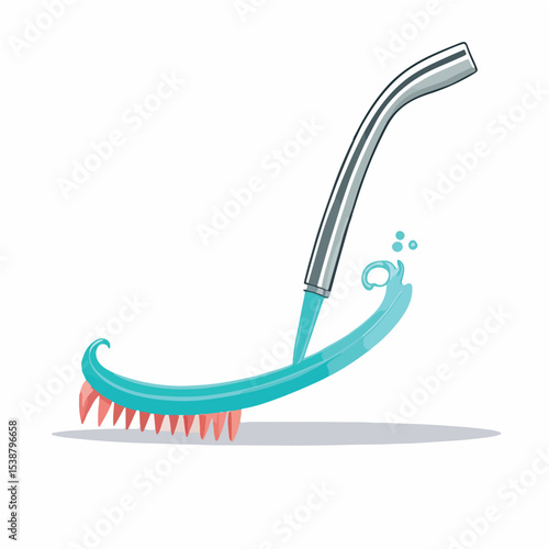 Flat Dental Scaler Icon Vector