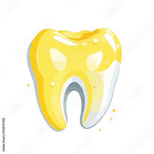 Flat Tartar Tooth Vector