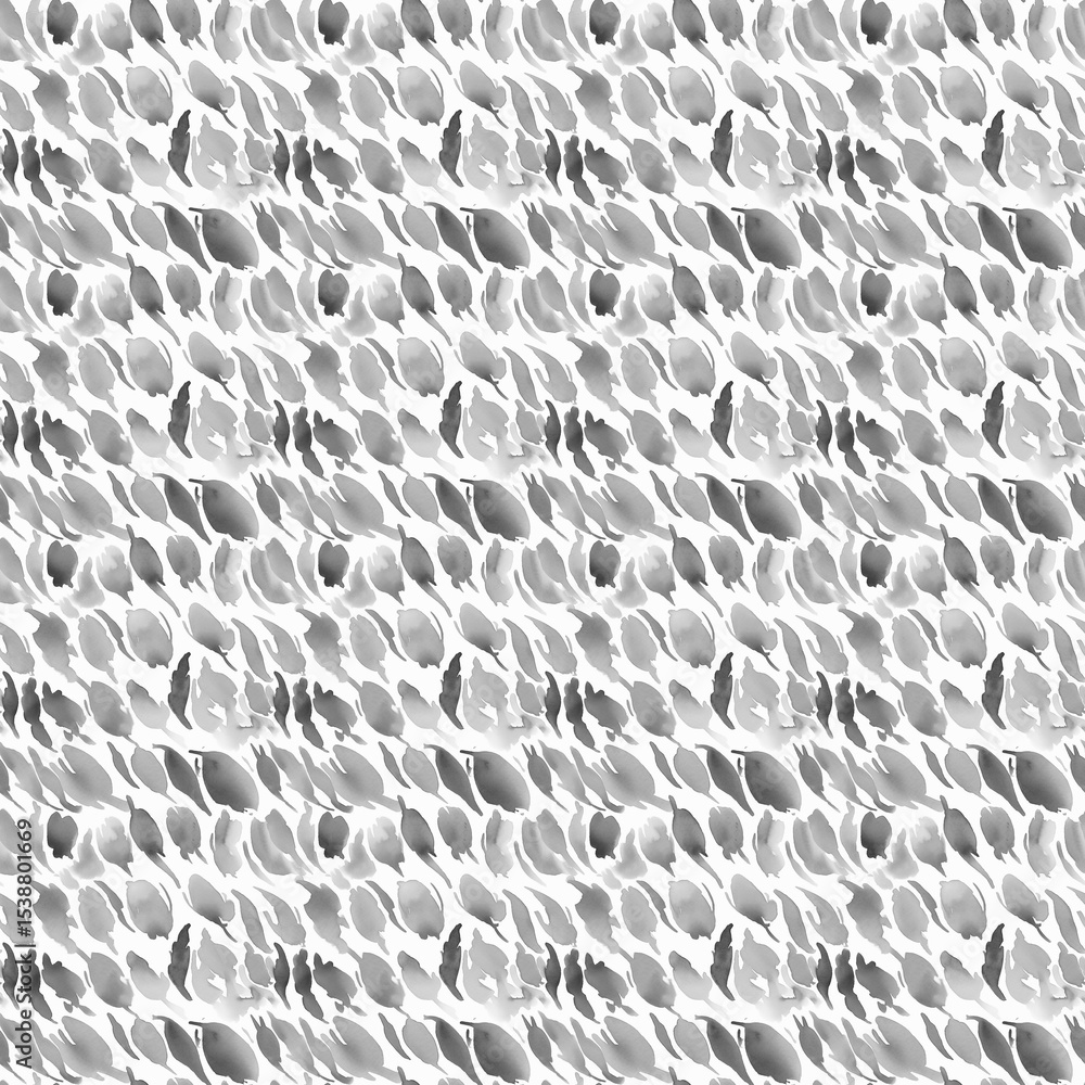 Fototapeta premium Ink wash painting paint drops seamless pattern background