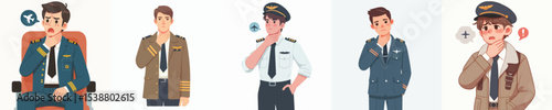 sore throat chef character vector