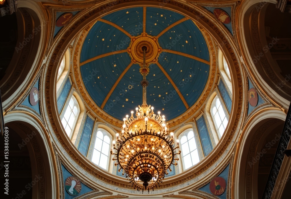 The magnificent radiance above the dome The magnificent radiance above the dome
