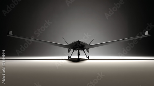 Dark Stealth Drone for Aerial Recon Missions