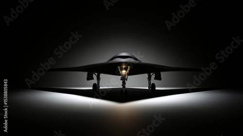 Dark Stealth Drone for Aerial Recon Missions