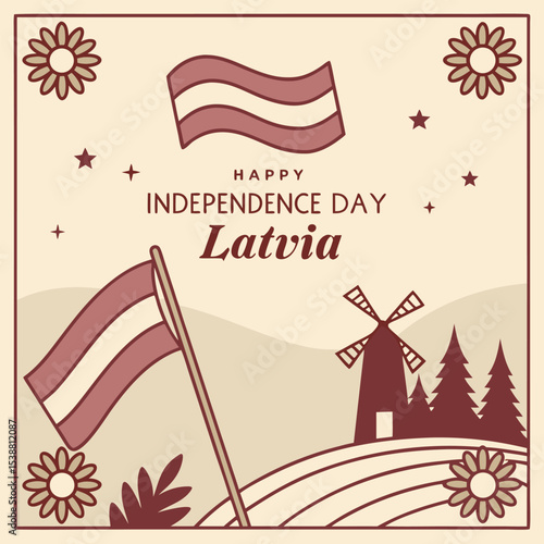 Celebrate Happy Independence Day Latvia with Patriotic Vibes and National Pride