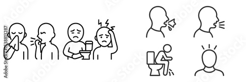 Emotional and physical expressions of discomfort in everyday life situations