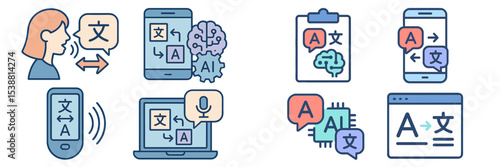 Technology enabling real-time language translation through multiple devices and methods in a modern communication setting