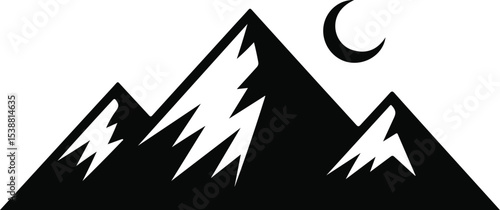 vector illustration of a mountain landscape