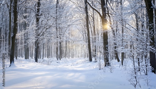 winter in the deciduous forest