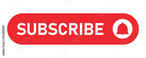 YouTube Subscribe Button Vector Set – Like, Notification Bell, and Click Cursor Icons,  Vector illustration.