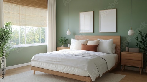 Sensory-friendly dopamine style bedroom for well-being and calm