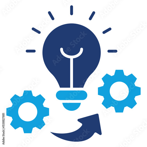 Idea Flat Blue Icon