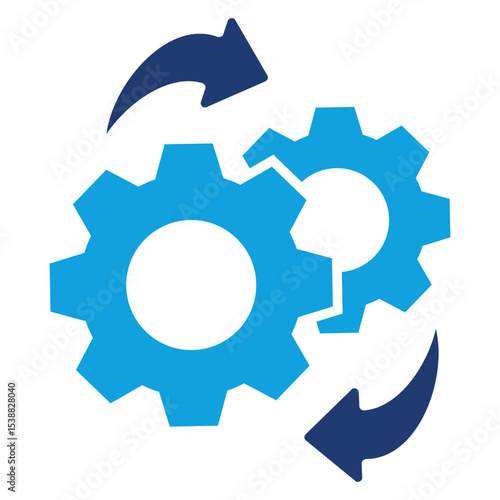Transition Flat Blue Icon