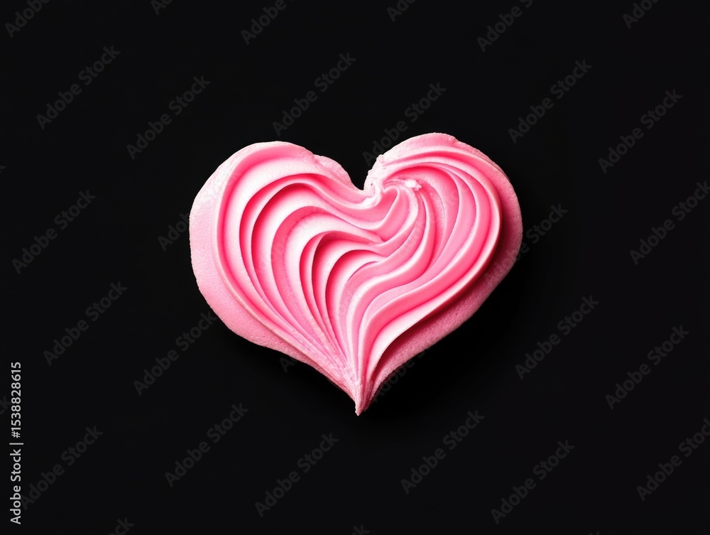 Pink Heart-Shaped Cupcake Pink Heart-Shaped Cupcake