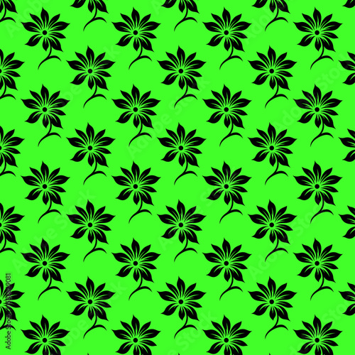 Seamless Mandala Flower Design for Fabric or Wallpaper