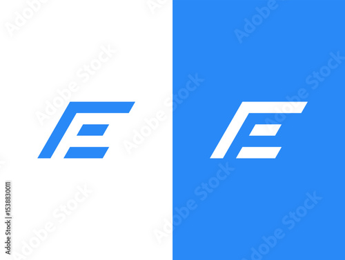 modern letter EP or Letter PE logo concept vector icon