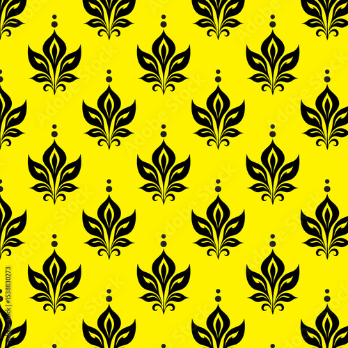 Seamless Mandala Flower Design for Fabric or Wallpaper