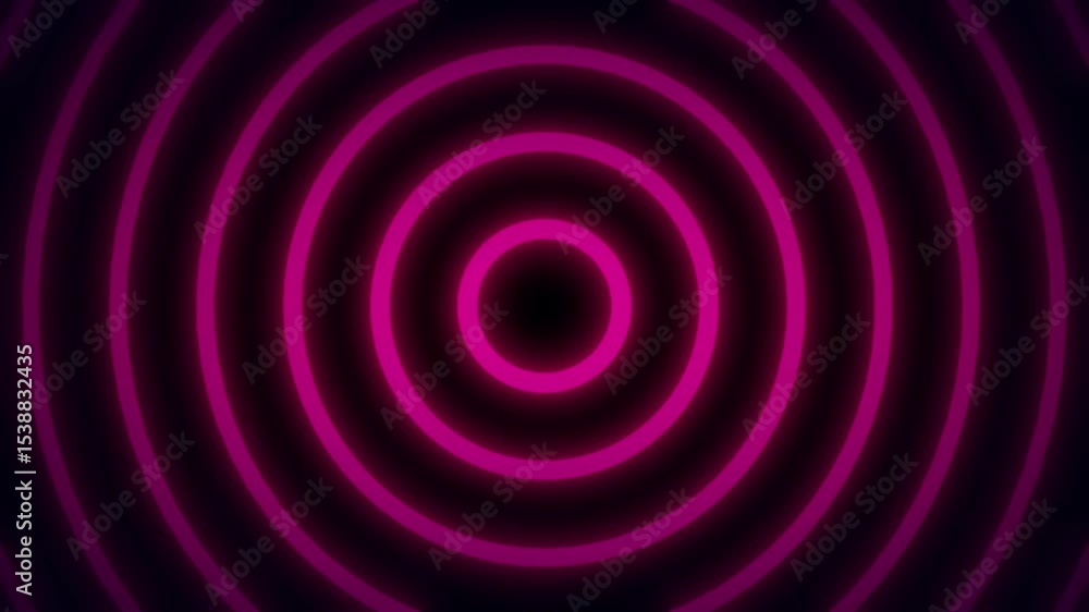 Abstract neon circle radio waves looping background . Abstract glowing neon circle wavy background animation Abstract neon circle radio waves looping background . Abstract glowing neon circle wavy background animation