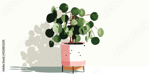 A charming potted plant cas...