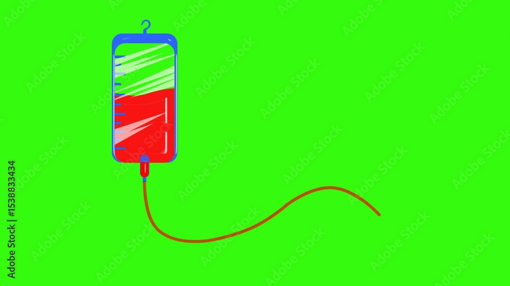 active health infusion animation on green screen Stock Video | Adobe Stock