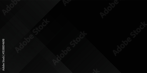 Black abstract background. Elegant dark diagonal shape elements.