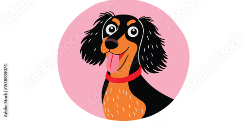 An adorable, animated dog i...