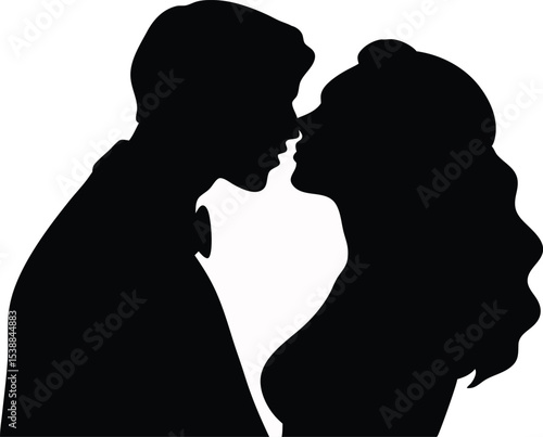 silhouette of couple