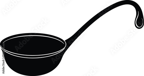 water ladle silhouette vector