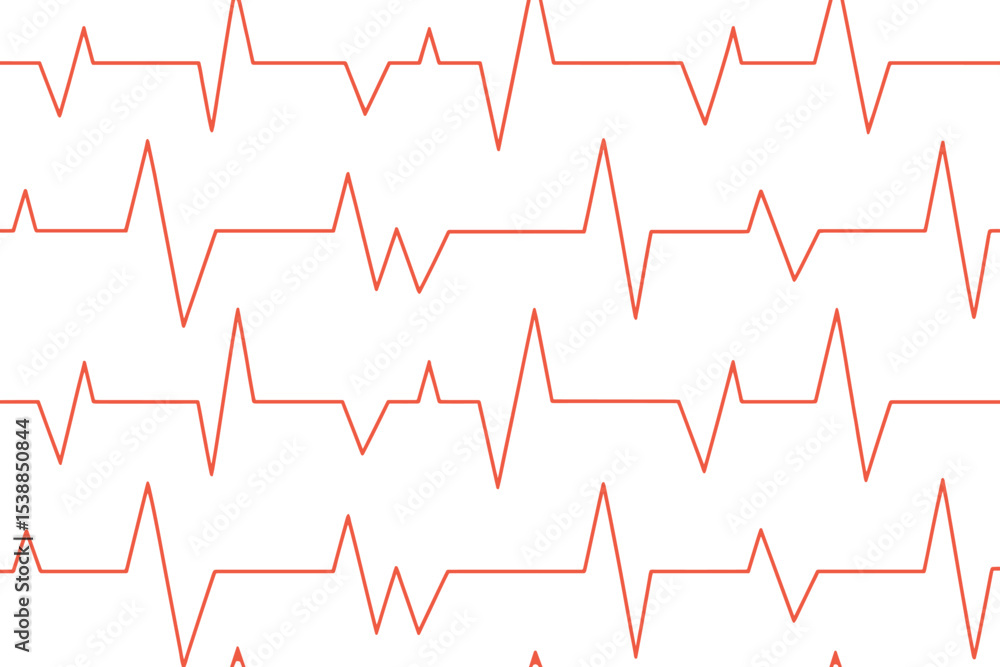 Heartbeat pattern on a minimalistic background in a modern design, emphasizing rhythm and vitality Heartbeat pattern on a minimalistic background in a modern design, emphasizing rhythm and vitality