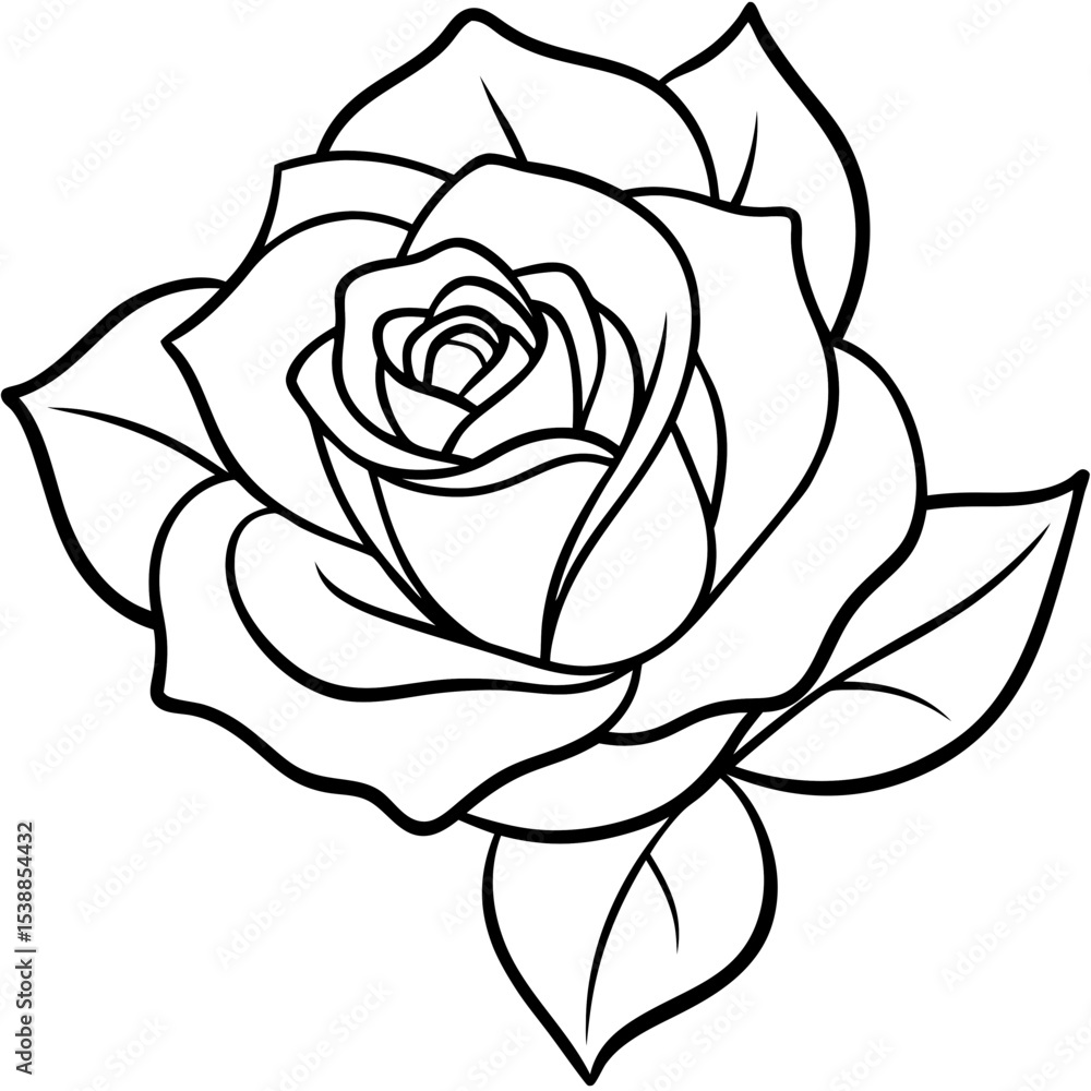 Minimal Rose Illustration Minimal Rose Illustration