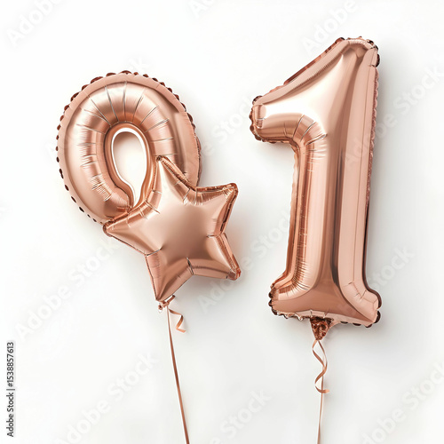 A letter 1 birthday ballon	
