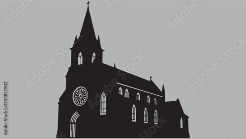 Silhouette of a Church