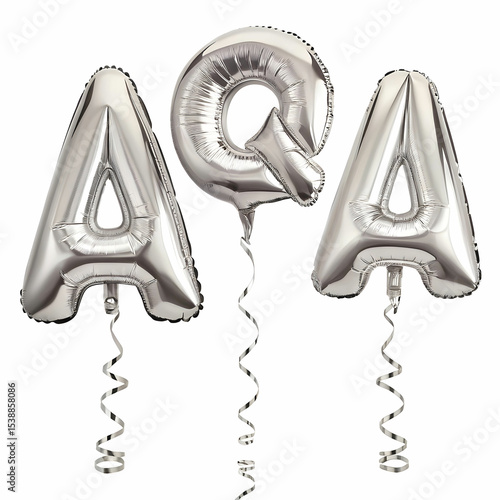 birthday party balloons number  a q a