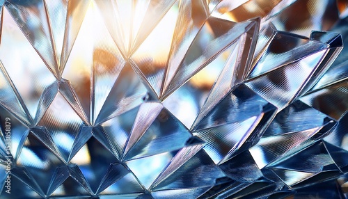 abstract background of crystal refractions