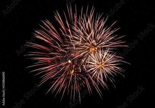 Wallpaper Mural Colorful fireworks celebration against dark night sky Torontodigital.ca