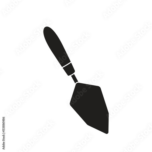 Bricklaying trowel silhoutte vector design