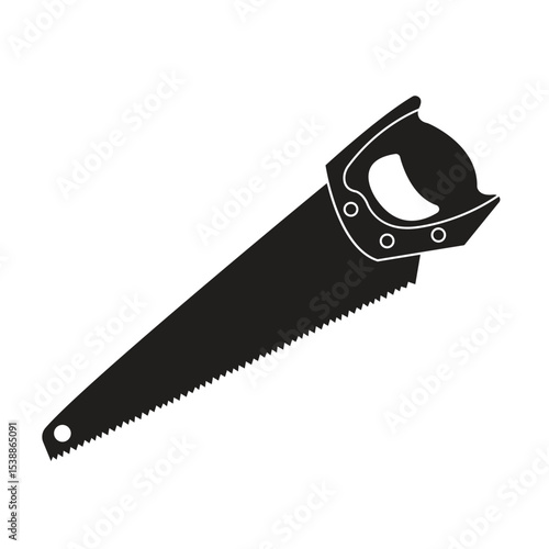 saw silhoutte vector design illustration