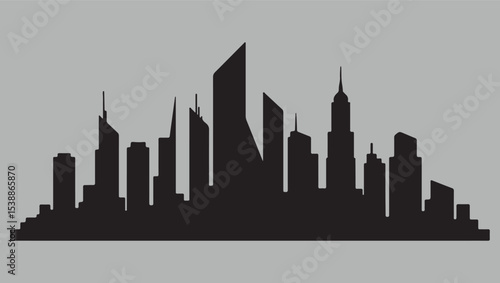 silhouette of city